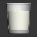 Modern Candle Lamp With Transparent Cup White Candle And Burning Flame On Gray Base