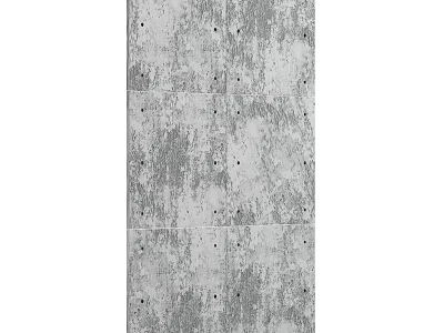 Gray Concrete Wall With Natural Texture Spots And Visible Nail Holes 3d model