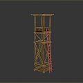 Tower defense sentry tower tower air defense watchtower observatory observatory observatory tower loft 3d model