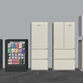 Mini Refrigerator Single Door Refrigerator Double Door Refrigerator Mini Refrigerator 3d model