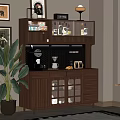 Middle Style Sideboard 3d model