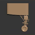 Golden Mechanical Structure of Urban Public Facility with Support Wheels and Components