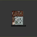 Internal Structure of Electronic Device Featuring Red Orange Circuit Board Green Platter And Metal Components
