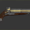 Vintage Revolver Collection With Wooden Grips Metal Barrels And Different Color Finishes
