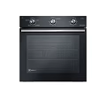 Sleek Modern Black Home Appliance Oven With Knob Control And Glass Door Design