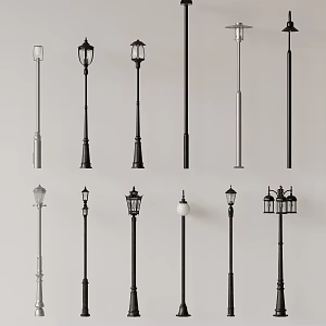 Street Light Single Arm Street Light Courtyard Street Light Landscape Street Light High Pole Street Light Garden Street Light 3d model