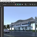air rail transit platform 3d model