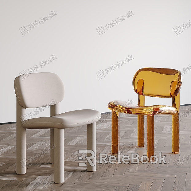 Leisure Chair Acrylic Single Chair Dining Chair model