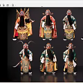 2D Peking Opera Characters Sheng Dan Jing Mo Chou Jing Jiao Guan Gong Drama Characters Local Drama 3d model