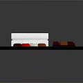 Assorted Colored Chocolates in Heart Shaped Trays with White Box and Red Heart Key Decoration