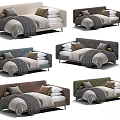 Modern Kids Bed With Soft Mattress Multiple Pillows And Cozy Blanket Design