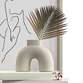 Decorations Desktop Ornament Candlestick Lamp 3d model
