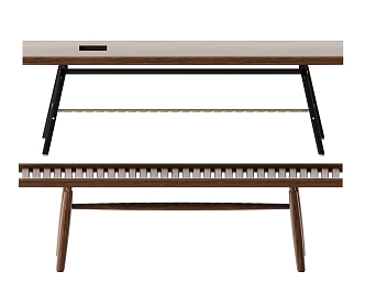 Modern bench 3d model