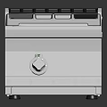 Modern Single Burner Gas Stove With Stainless Steel Surface And Knob Control