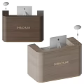 Kartell Front Desk Minimal Front Desk Catering Front Desk 3d model