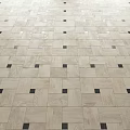 Light Colored Floor Tiles With Black Square Accents Patterned Design For Interior Spaces 3d model
