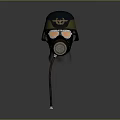 Modern gas mask sci-fi gas mask gas mask respirator 3d model