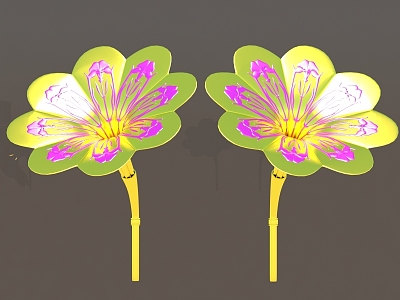 Trumpet Flower Metal Trumpet Flower 3d model