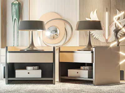 Bedside Table Decorative Ornament Table Lamp 3d model