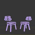 Modern Kids Chair With Wooden Legs Upholstered Seat And Round Back Details