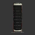 Sleek Modern High Rise Building Featuring Glass Facade And Red Accent Lines