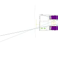 Simple Dormitory Room Interior With Bunk Beds Desks Chairs And Natural Light