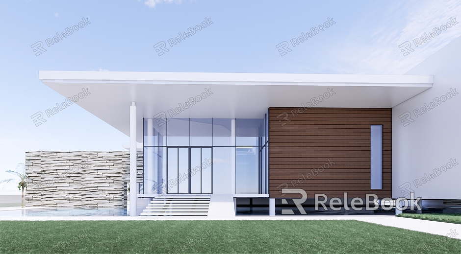 Modern minimalist single-family villa club model