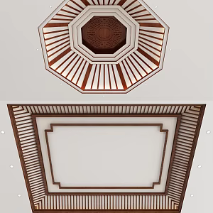 New Chinese Ceiling 3d model
