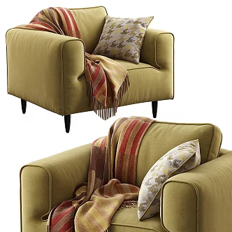Modern Lounge Chair BoConcept Arco 3d model