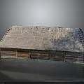 Traditional Rustic Building Featuring Thatched Roof And Wooden Panel Walls