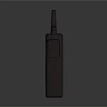 Two Black Walkie Talkies As Electronic Communication Devices With Digital Display And Antennas