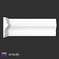 White Curved Decorative Molding With Smooth Design For Home Interior Decoration