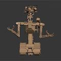 Modern Robot Number Robot Toy 3d model