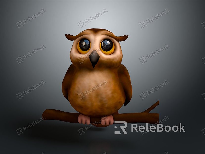 Owl grimace owl long-eared owl wulin owl monkey face owl carved owl model