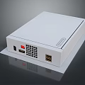 Qotom White Mini PC Featuring USB Ethernet Ports Red Indicator Light and Ventilation Holes