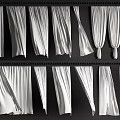 Elegant Flowing Curtains With Various Hanging Styles For Home Interior Decor