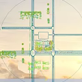 Modern Industrial Factory Building Complex With Glass Facades Surrounding Roads Vehicles And Greenery