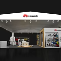 Huawei Roadshow pop-up shop Mobile Phone US Chen Maimang Interactive Photo Card Skateboard Fast Charging Technology Experience Desk 3d model