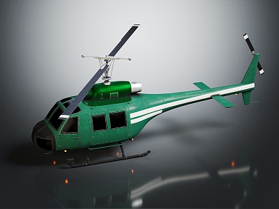 modern helicopter gunship model