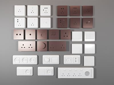 Modern Switch Socket Switch Panel Socket Panel model