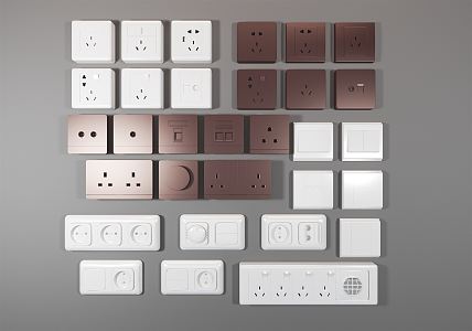 Modern Switch Socket Switch Panel Socket Panel 3d model