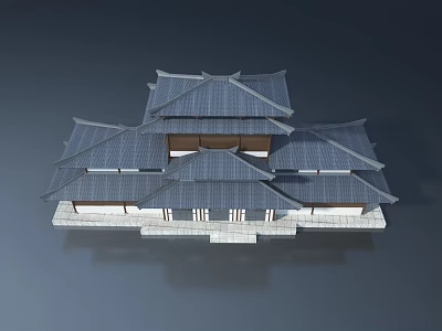 Traditional Chinese Style Sofa And Coffee Table Combination With Wooden Design And Classic Details 3d model