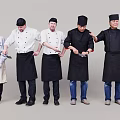 Modern Multiplayer Character Chef 3d model