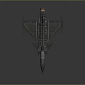 Sleek Fighter Jet Model With Metallic Finish Cockpit And Aerodynamic Wings
