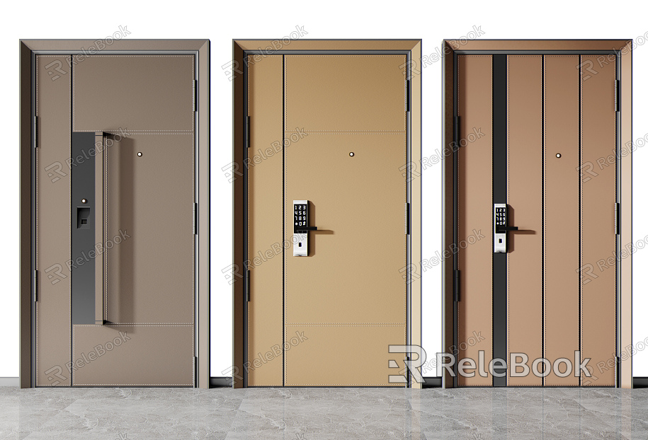 Modern security door password door model