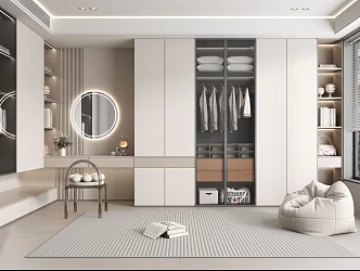 Modern Cloakroom 3d model
