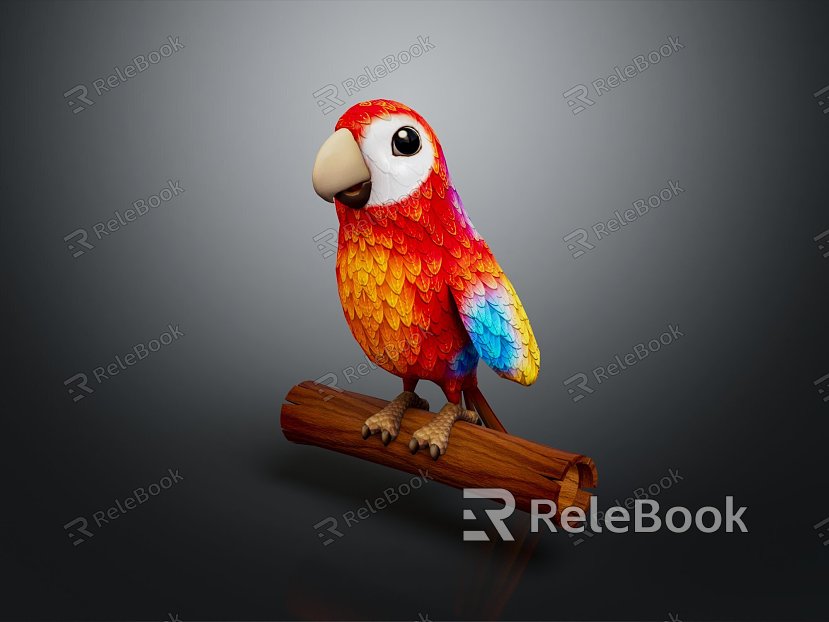 Modern parrot Xuinfeng parrot budgerigar monk parrot Shang parrot model