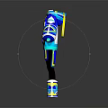 Blue White Yellow Hoodie With Number 11 Geometric Pattern Shorts And Matching Shoes