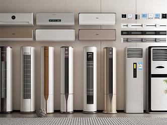 modern air conditioning 3d model