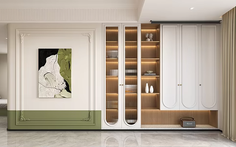French Decorative Cabinet 3d model